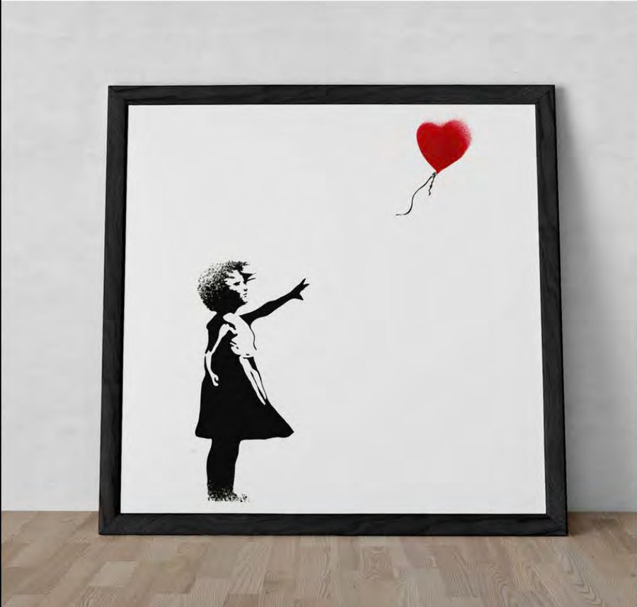 Balloon Girl（額装アート・仮画像）