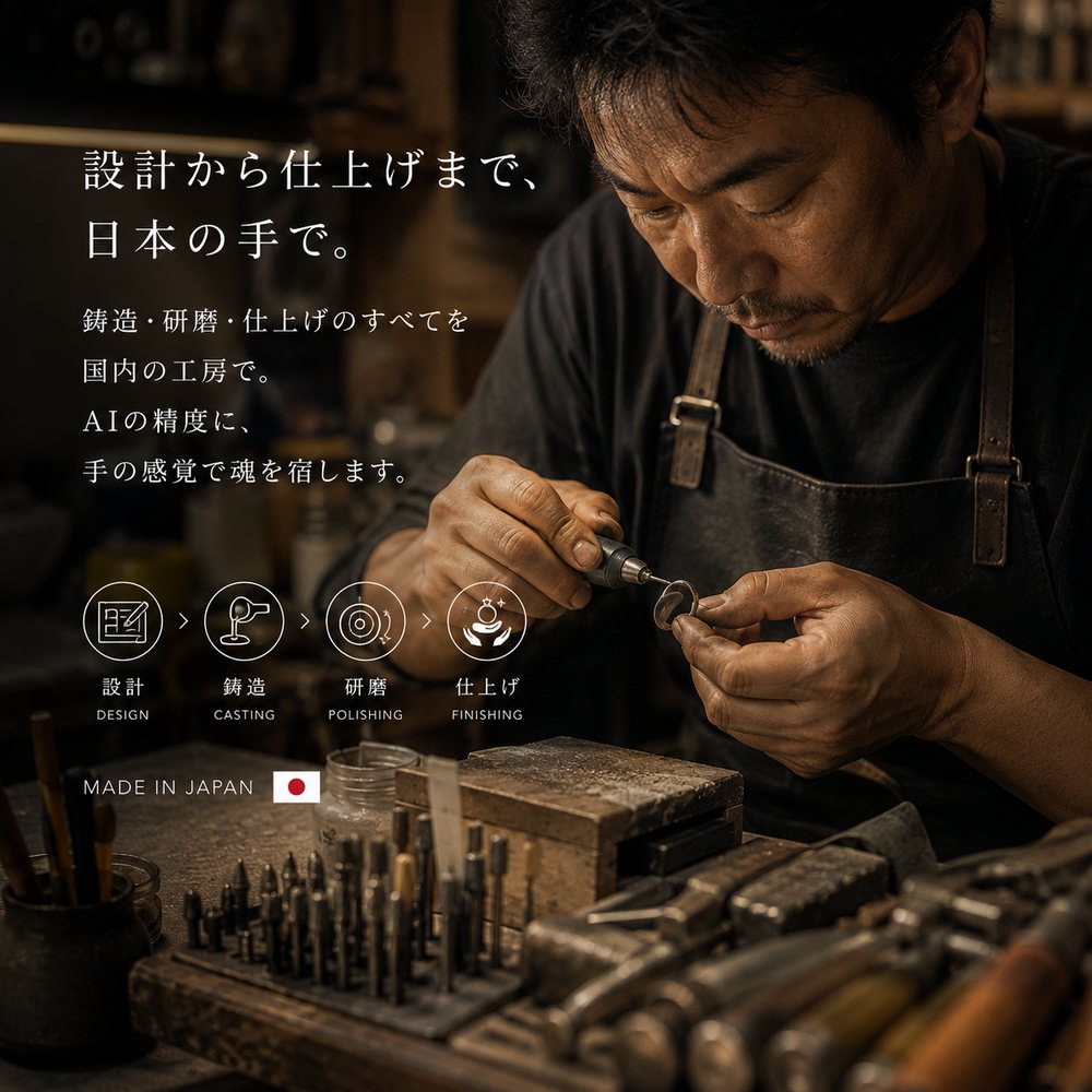 設計から仕上げまで、日本の手で。MADE IN JAPAN