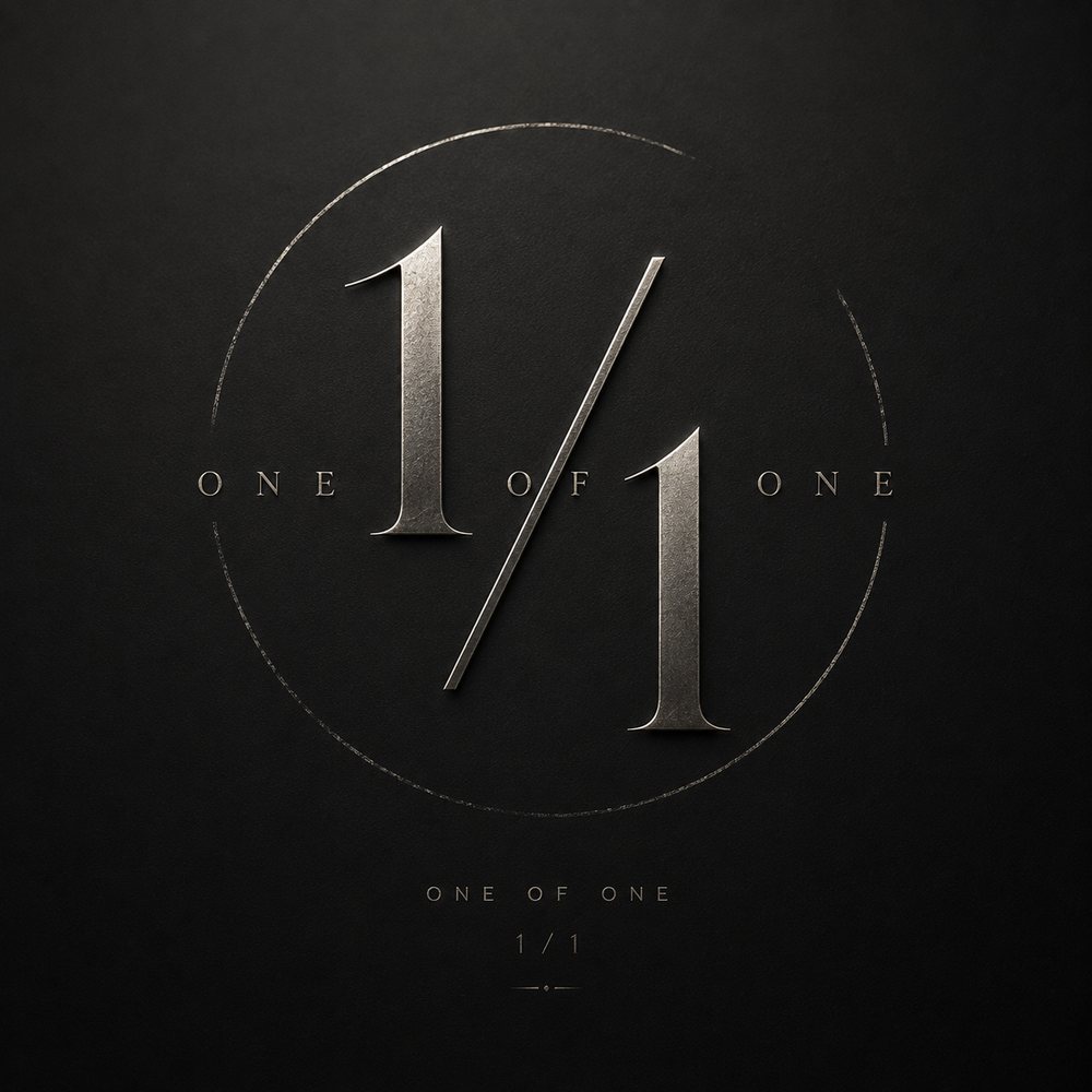 ONE OF ONE 1/1——同じものは、二度と生まれない