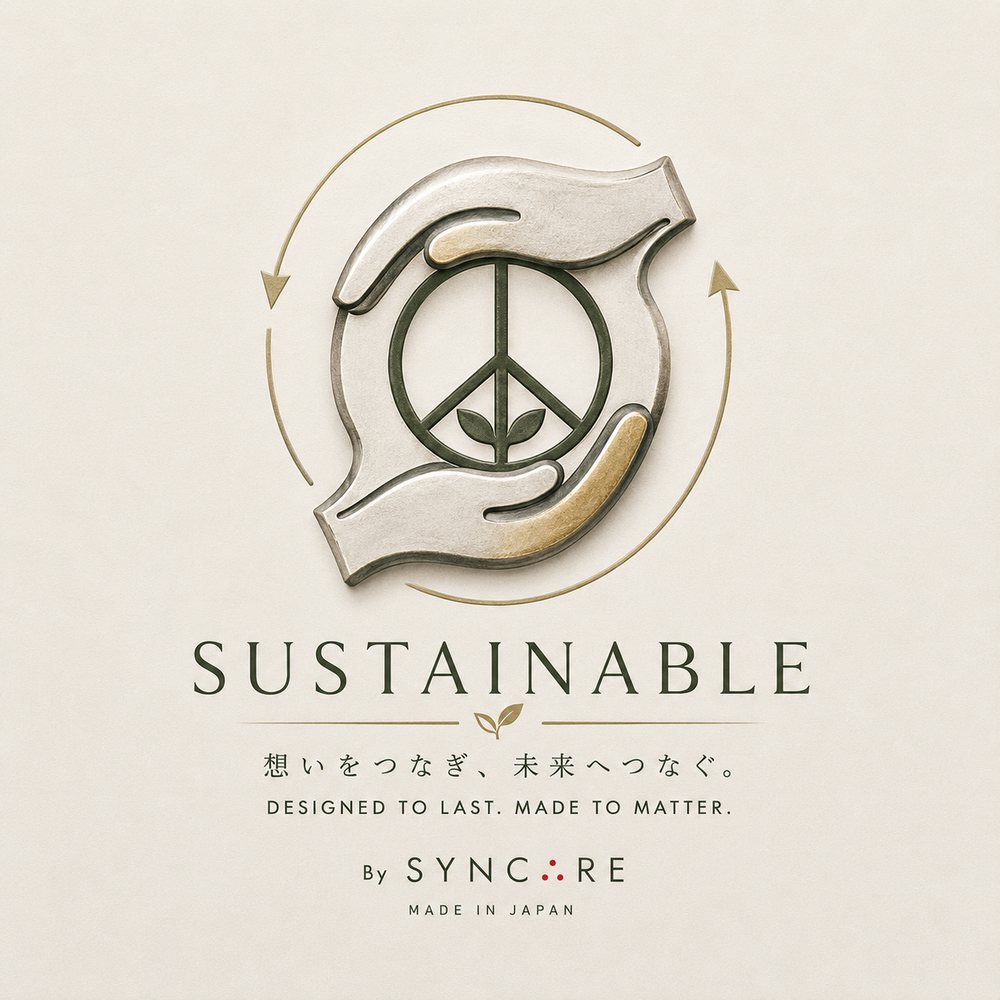 SUSTAINABLE——想いをつなぎ、未来へつなぐ。DESIGNED TO LAST. MADE TO MATTER.